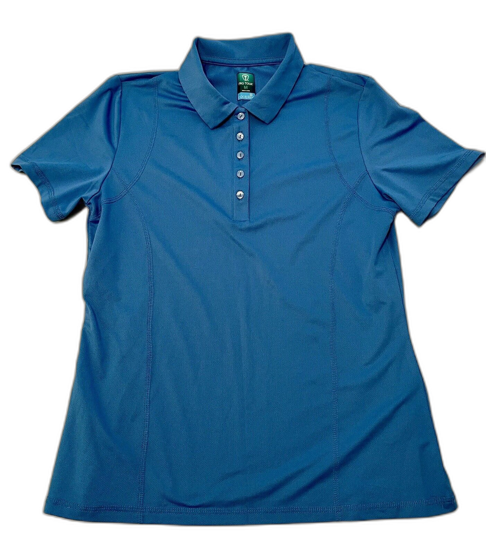 Pro Tour Golf Shirt Women’s M Blue Short Sleeve Cool Play